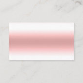 Glitzer Tropfen Pink Babydusche Windelwanne Raffel Begleitkarte (Rückseite)