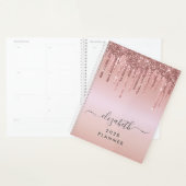 Glitzer Tropfen Rose Gold Personalisiert Planer (Anzeige)