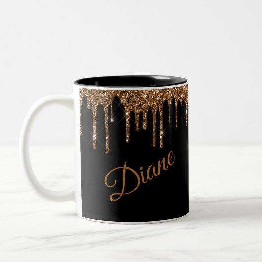 Glitzer Tropfen Tasse (Links)