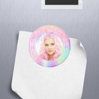 Glitzer Tropfen zum Geburtstag Foto Rosa