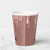 Glitzer Tropfens Bridal | JUNGGESELINNEN-ABSCHIED Pappbecher (Rechts)