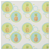 Glitzer Tropische Ananas mit 60er-Circle-Muster Stoff (Muster)