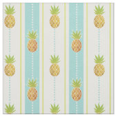 Glitzer Tropische Ananas mit Streifen und Dotter Stoff (Muster)