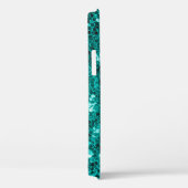 Glitzer türkisfarben Case-Mate iPhone hülle (Rückseite / Rechts)