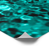 Glitzer türkisfarben poster (Ecke)