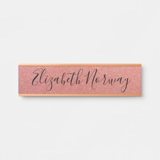 Glitzer Türschild (Vorderseite )