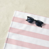 Glitzer Turtle Pink Streifen Strandtuch (Beispiel)