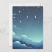 Glitzer Twinkle Twinkle Little Star Baby Dusche Einladung (Rückseite)