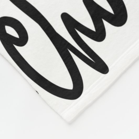 Glitzer-Typografie mit Lippenmuster Fleecedecke (Ecke)