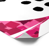 Glitzer-Typografie mit Lippenmuster Poster (Ecke)