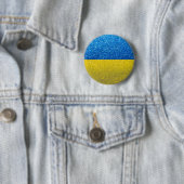 Glitzer Ukrainische Flagge der Ukraine Mode Stilvo Button (Beispiel)