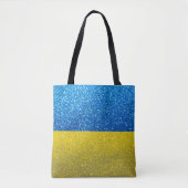 Glitzer Ukrainische Flagge der Ukraine Mode Stilvo Tasche (Vorderseite)
