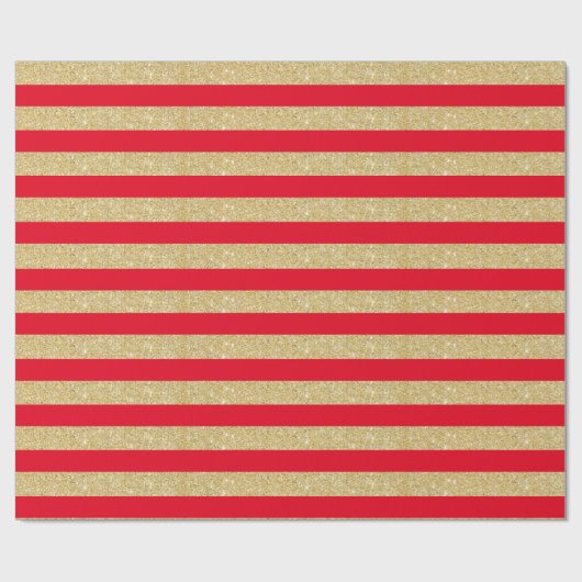 Glitzer-Umschlagpapier für Rot und Gold Geschenkpapier (Flach)
