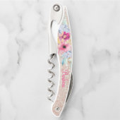 Glitzer und Blume Kellnermesser (Vorderseite)