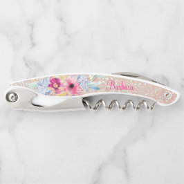 Glitzer und Blume Kellnermesser