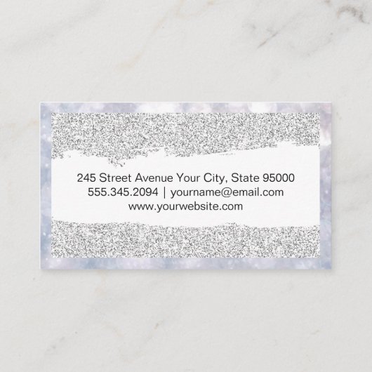Glitzer und Boke Visitenkarte (Rückseite)