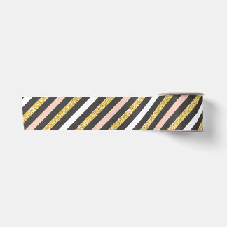 Glitzer und Diagonalstreifen Satinband