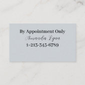 Glitzer und Diamanten Visitenkarte (Rückseite)