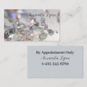 Glitzer und Diamanten Visitenkarte (Vorne/Hinten)