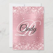 Glitzer und Foil 60. Geburtstag Einladung (Rückseite)