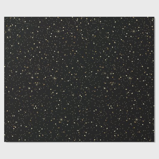 Glitzer und Glitzern aus Gold Geschenkpapier (Flach)