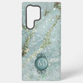 Glitzer und Glitzern Gold und Grün Samsung Galaxy Hülle (Rückseite)