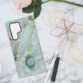 Glitzer und Glitzern Gold und Grün Samsung Galaxy Hülle