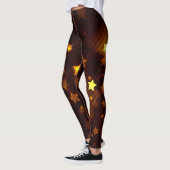 Glitzer und Glühen-Sable-und Goldsterne Leggings (Links)