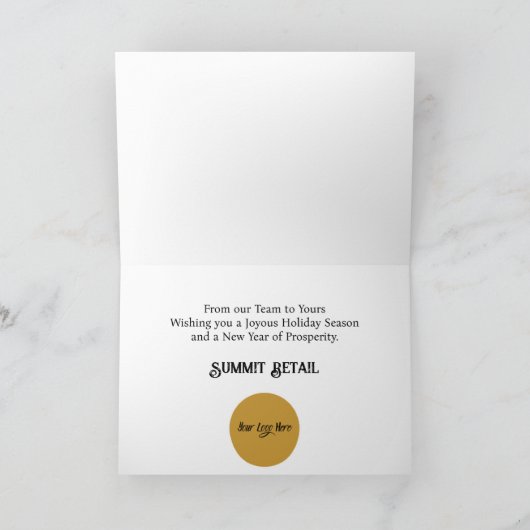Glitzer und Golden Foil Karte (Innenseite)