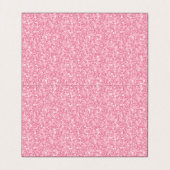 Glitzer und Goldrahmen in hellrosa Visitenkarten (Innenseite Aufgefaltet)