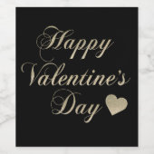 Glitzer und Herz Weinetikett (Einzelnes Label)