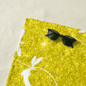 Glitzer und Libellen personalisierte Badetücher Strandtuch (Beispiel)