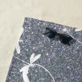 Glitzer und Libellen personalisierte Badetücher Strandtuch (Beispiel)