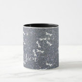 Glitzer und Libellen personalisierter Schleim Tasse (Zentrum)