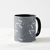 Glitzer und Libellen personalisierter Schleim Tasse (VorderseiteRechts)