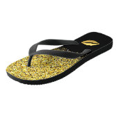 Glitzer und Lippen Badesandalen (Schrägansicht)