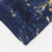 Glitzer und Marmor personalisiert Fleecedecke (Ecke)
