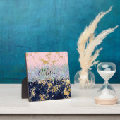 Glitzer und Marmor personalisiert Fotoplatte (InSitu)