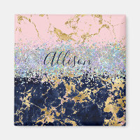 Glitzer und Marmor personalisiert
