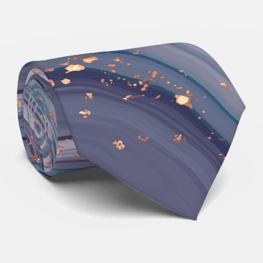 Glitzer und Marmorstein Krawatte (Gerollt)