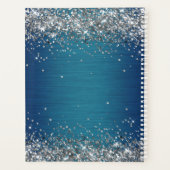 Glitzer und Messmetall-Monogramm Planer (Rückseite)