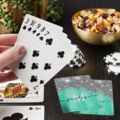 Glitzer und Metall Spielkarten (In Situ)