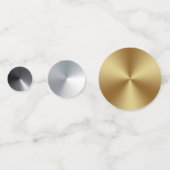 Glitzer- und/oder Metallmischsilber Konfetti (Vorderseiten)