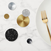 Glitzer- und/oder Metallmischsilber Konfetti (Gruppe)