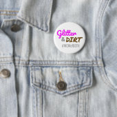 Glitzer und schmutzige Mama beider Muttergottes Button (Beispiel)