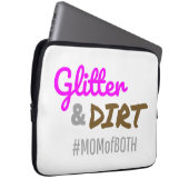 Glitzer und schmutzige Mama beider Muttergottes Laptopschutzhülle (Vorne Rechts)