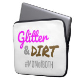 Glitzer und schmutzige Mama beider Muttergottes Laptopschutzhülle (Vorderseite Links)