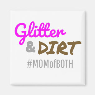 Glitzer und schmutzige Mama beider Muttergottes Magnet