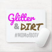 Glitzer und schmutzige Mama beider Muttergottes Mousepad (Mit Mouse)