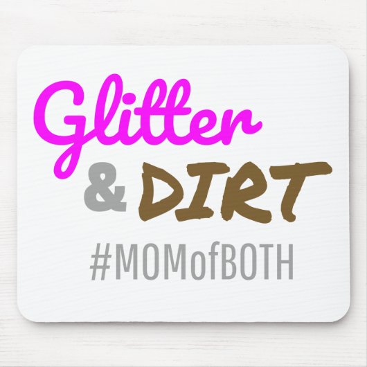 Glitzer und schmutzige Mama beider Muttergottes Mousepad (Vorne)